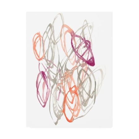 Jennifer Goldberger 'Connected Orbits I' Canvas Art,18x24